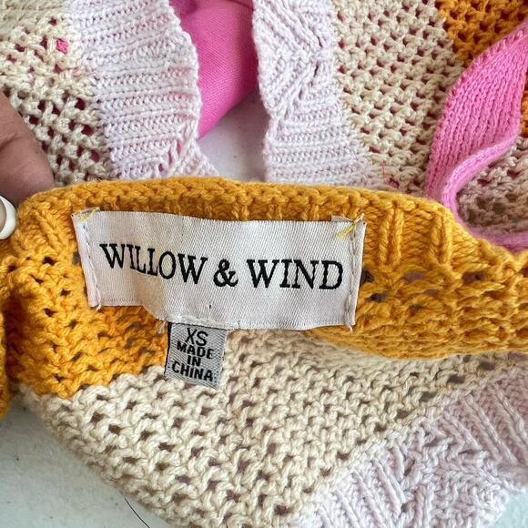 Y2K Crochet Crop Top Multicolor Size XS Babydoll Halter Boho Hippie - Picture 6 of 9